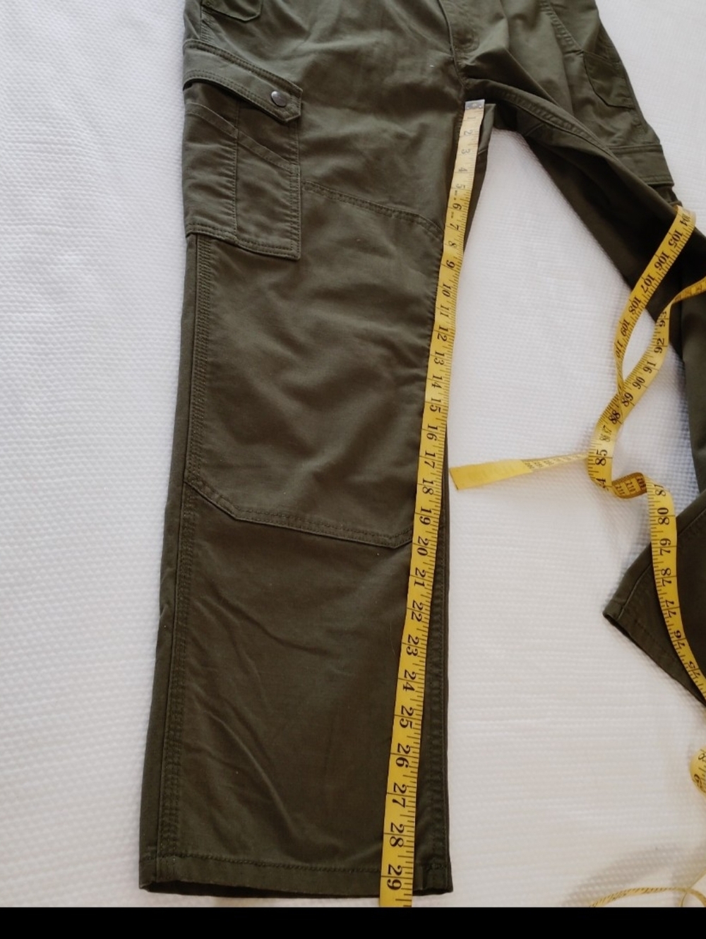 Carhartt Rugged Flex Relaxed Fit Ripstop Cargo Fleece-Lined Work Pant Green . - Picture 6 of 8